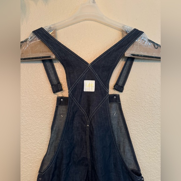 NWOT Lee x H&M Raw Denim Overall Dungaree Blue Men's size S - Picture 6 of 10